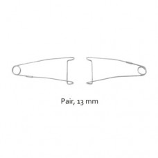 Jaffe Wire Lid Retractor Pair Stainless Steel, Blade Size 13 mm